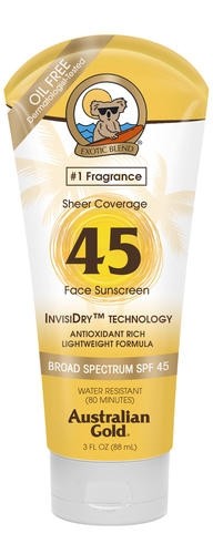 Face sun cream spf45